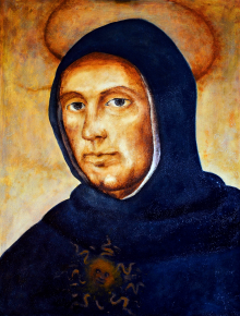 St. Thomas Aquinas, by Mariusz Robak (2011) inspired by Fra Bartolomeo (1472-1517) (The Thomistic Institute (TI), Warsaw)