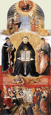 Thomas de Aquino a Benozzo Gozzoli depictus (Louvre, Paris)
