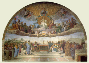 Disputatio Sacramenti a Raphaele Sanzio depicta (Vaticanum)