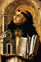 Thomas de Aquino a Carlo Crivelli depictus