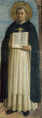 Thomas de Aquino a Fra Angelico depictus (Ermitage)