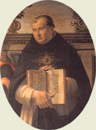 Thomas de Aquino a Ghirlandaio depictus