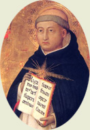 Thomas de Aquino depictus a Beato Angelico