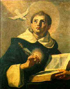 Thomas de Aquino a Francesco Solimena depictus (San Domenico Maggiore, Napoli)