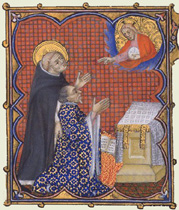 Thomas de Aquino in Pulcherrimo Libro Horarum Ducis Jean de Berry (Bibl. Nat. Paris)