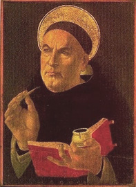 Thomas Aquinas (Sandro Botticelli, Abegg Stiftung, Riggisberg)