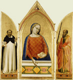 Thomas de Aquino cum Sancto Paulo a Bernardo Daddi depictus