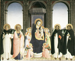 Thomas de Aquino a Beato Angelico depictus (Fiesole)