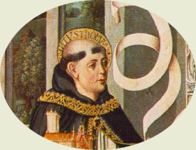 Thomas de Aquino a Fernando Gallego depictus