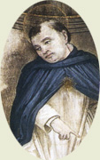 Thomas de Aquino ab Filippinus Lippi depictus (Cappella Carafa, S. Maria sopra Minerva, Roma)