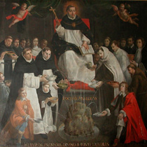 Thomas de Aquino ab Antoine Nicolas Langres depictus (&laquo;La fontaine de la sagesse&raquo;, Notre Dame, Paris)