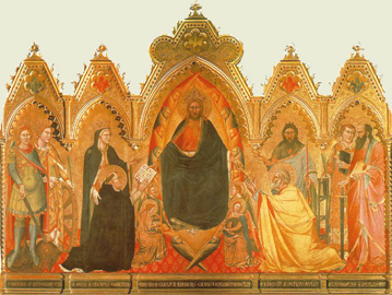 Thomas de Aquino ab Orcagna depictus (Altare, Capella Strozzi, Santa Maria Novella, Firenze)