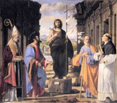 Thomas de Aquino ab Andrea Previtali Cordeliaghi depictus