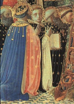 Thomas de Aquino cum Ludovico rege Franciae a Fra Angelico depicti